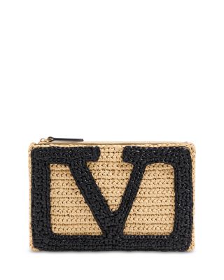 Viva Superstar Medium Raffia Pouch