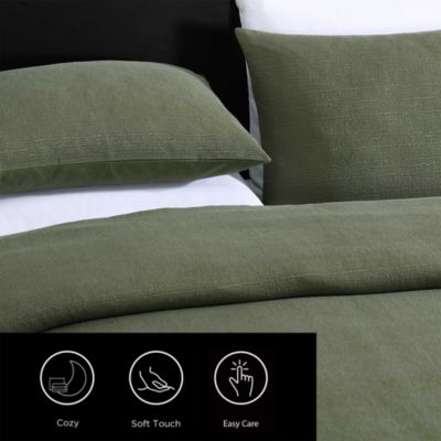 Carved Lines Matelasse Blend 3 Piece Comforter Set, Queen