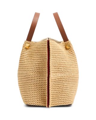 Medium Vlogo Raffia Tote