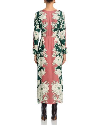 Pink Garden Midi Dress