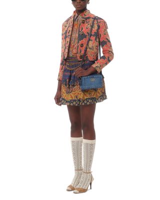 Alltime Mini VLogo Denim Camera Crossbody Bag