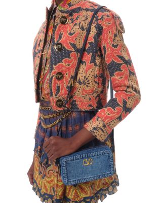 Alltime Mini VLogo Denim Camera Crossbody Bag