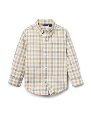 Janie and Jack - Boys' Plaid Poplin Shirt - Little Kid, Big Kid