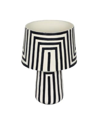  Minori Striped Papier Mache Table Lamp