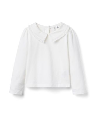  Girls' Ruffle Collar Top - Baby, Little Kid, Big Kid