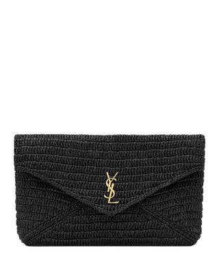  Cassandre Large Envelope Pouch In Raffia
