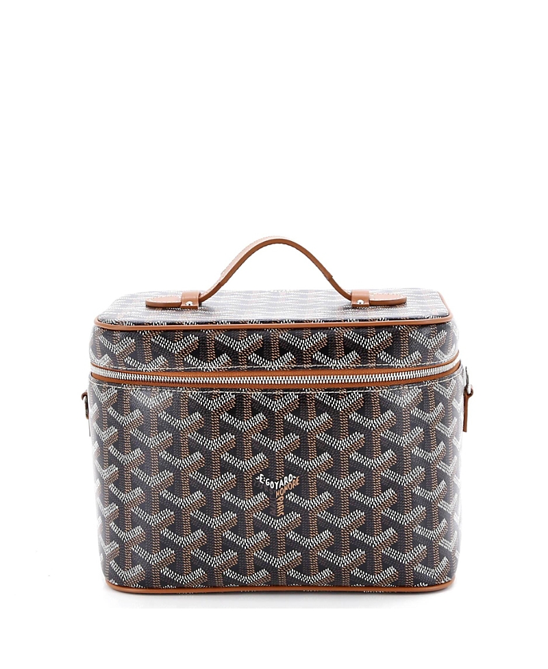 Pre-owned Pre-owned Goyard  Goyard Muse Vanity Case Coated Canvas In Brown