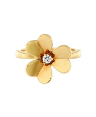  Small Frivole 1 Flower Ring 18K Gold with Diamond