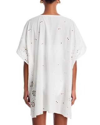 Bandana Embroidered Caftan Swim Cover-Up