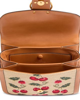 9To5 VLogo Raffia Shoulder Bag