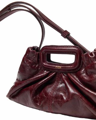 Mini Crackled Leather Clutch