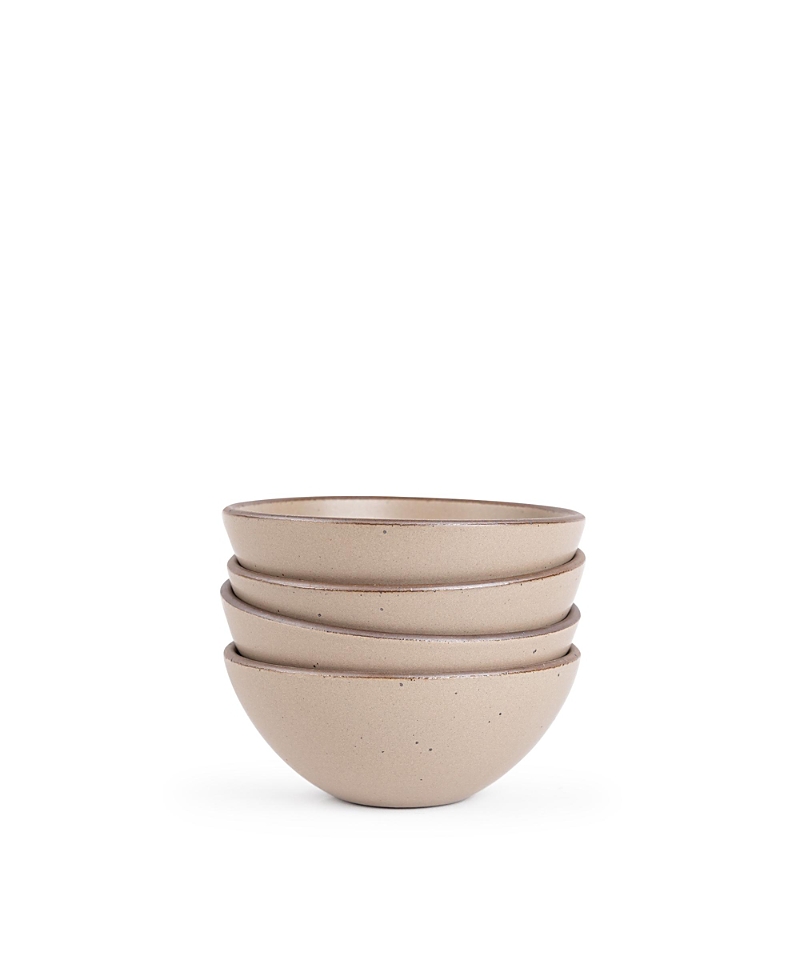 East Fork Pottery East Fork Soup Bowl, Set Of 4 In Brown
