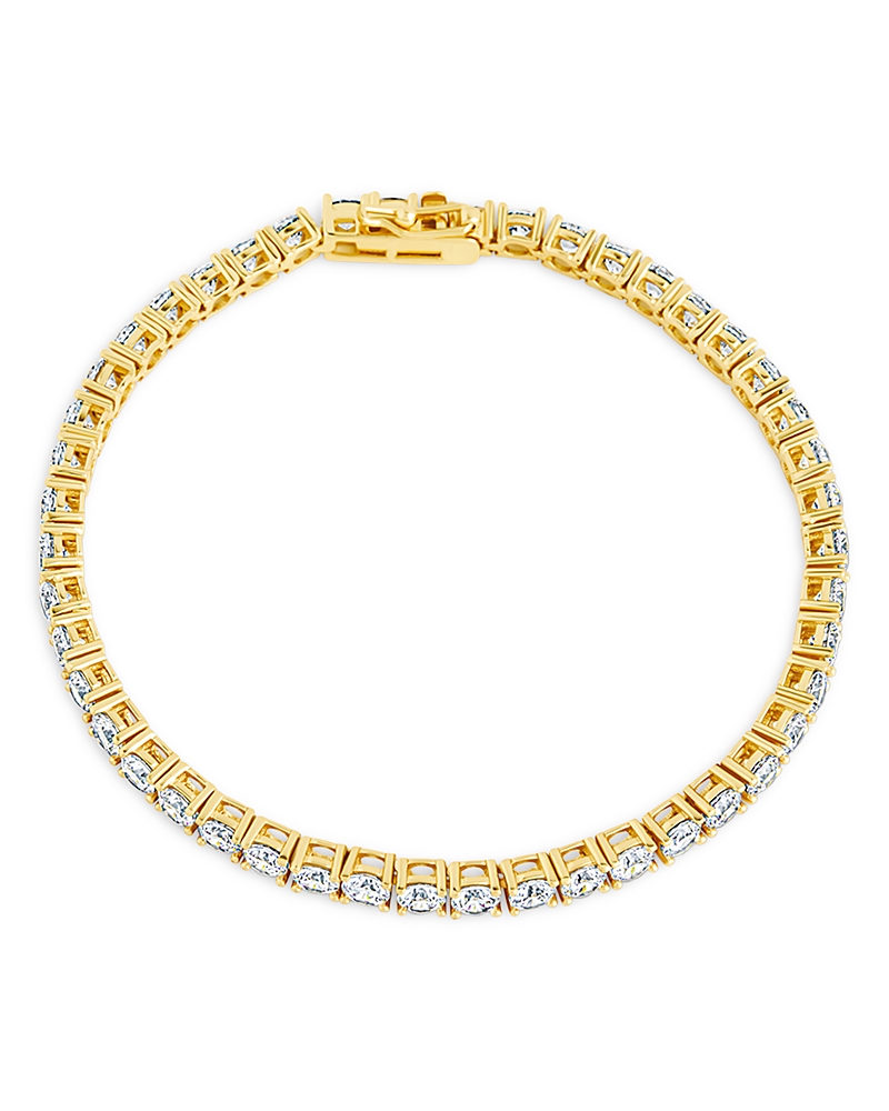 Sterling Forever Jadon Cubic Zirconia Flex Bracelet