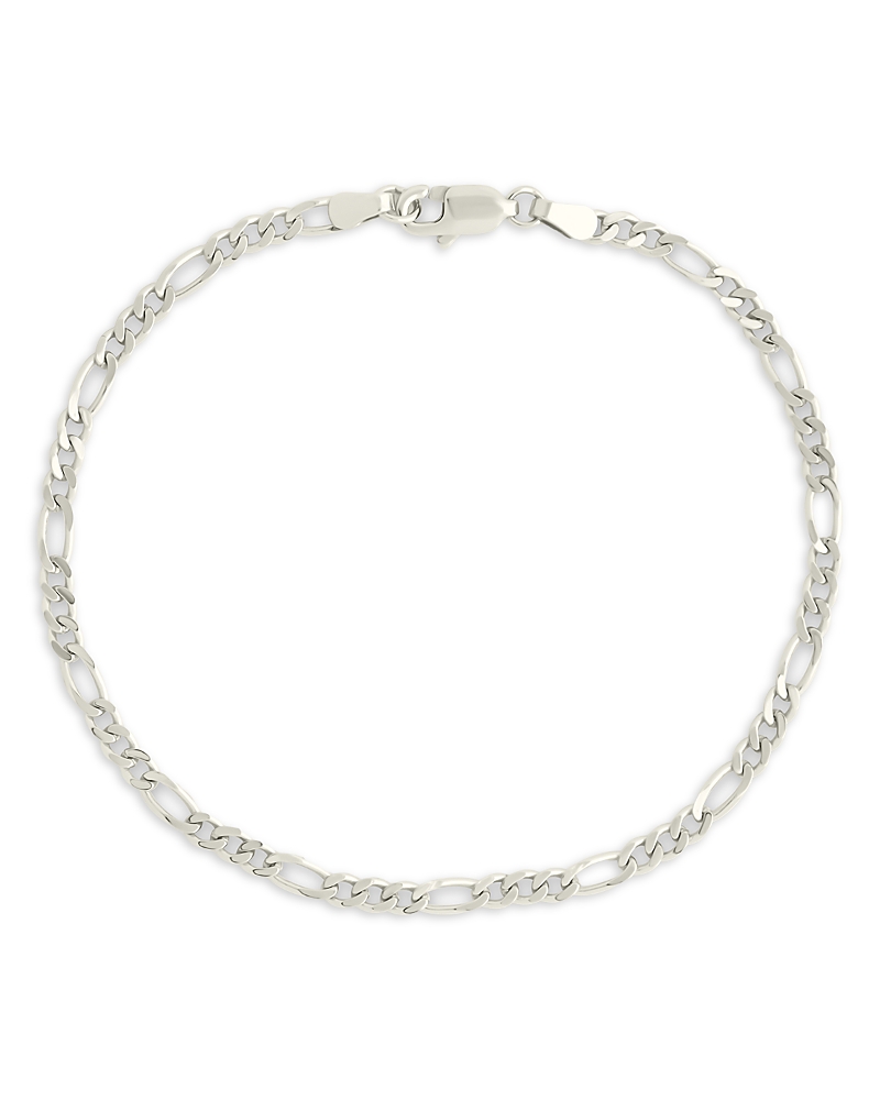 Sterling Forever Figaro Chain Bracelet