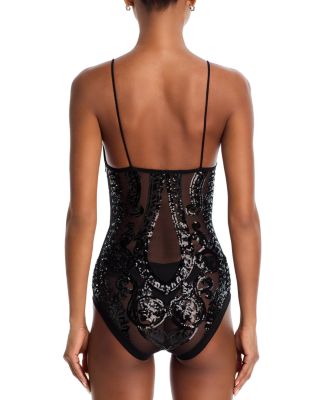 Embellished Slip Bodysuit