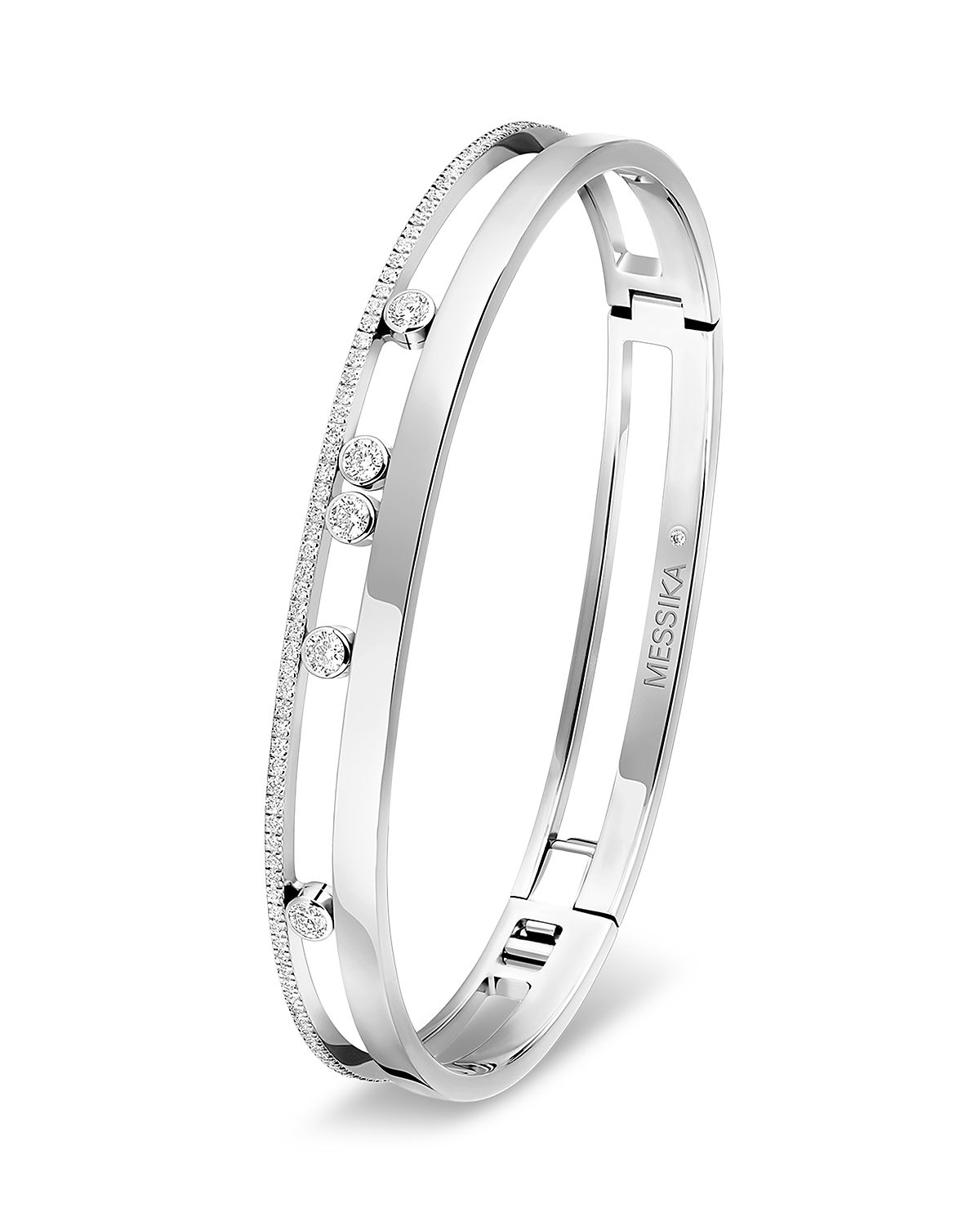 Messika 18K Gold Move Romane Diamond Bangle Bracelet