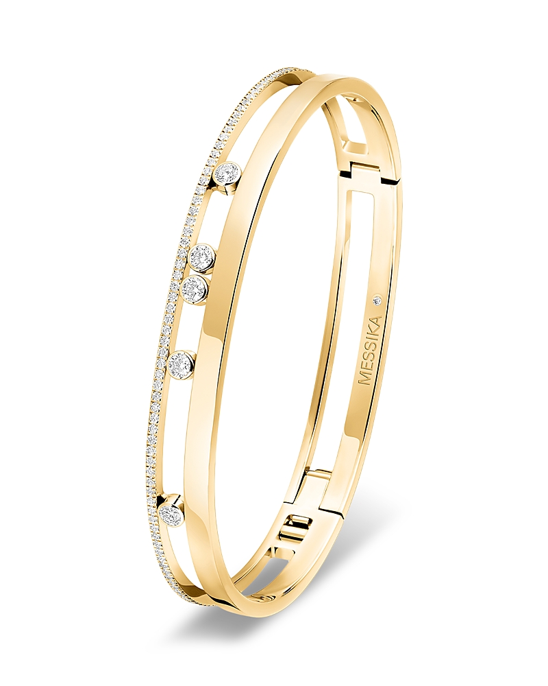 Messika 18k Gold Move Romane Diamond Bangle Bracelet In Gold