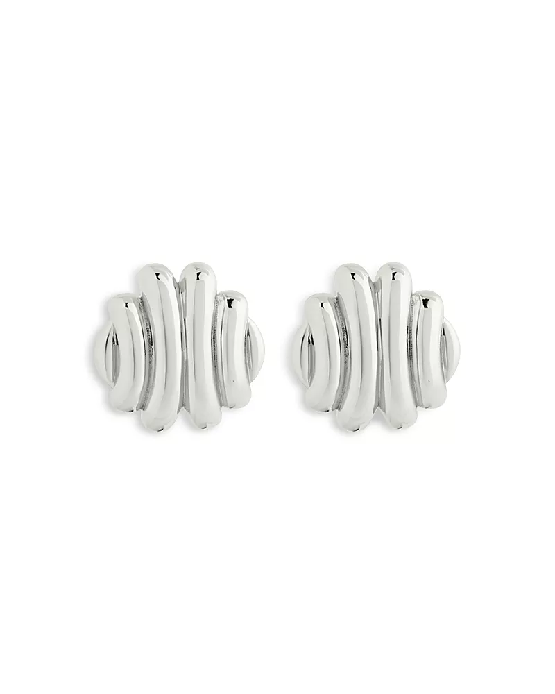 Sterling Forever Rudy Textured Stud Earrings