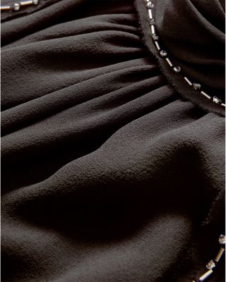 Tanisha Beaded Mock Neck Top