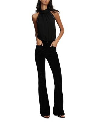 Tanisha Beaded Mock Neck Top