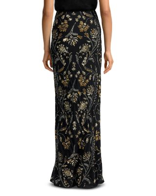 Medina Sequin Floral Maxi Skirt