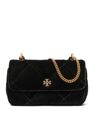 Kira Mini Diamond Quilted Velvet Flap Bag