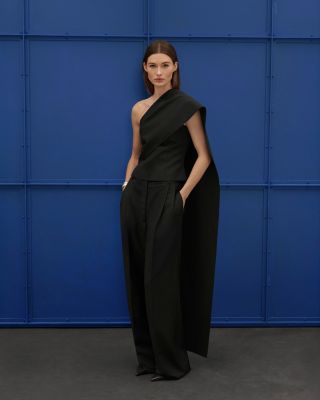 Mid Rise Pleated Front Pants