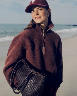 Roselle Half Zip Fleece Sweatshirt