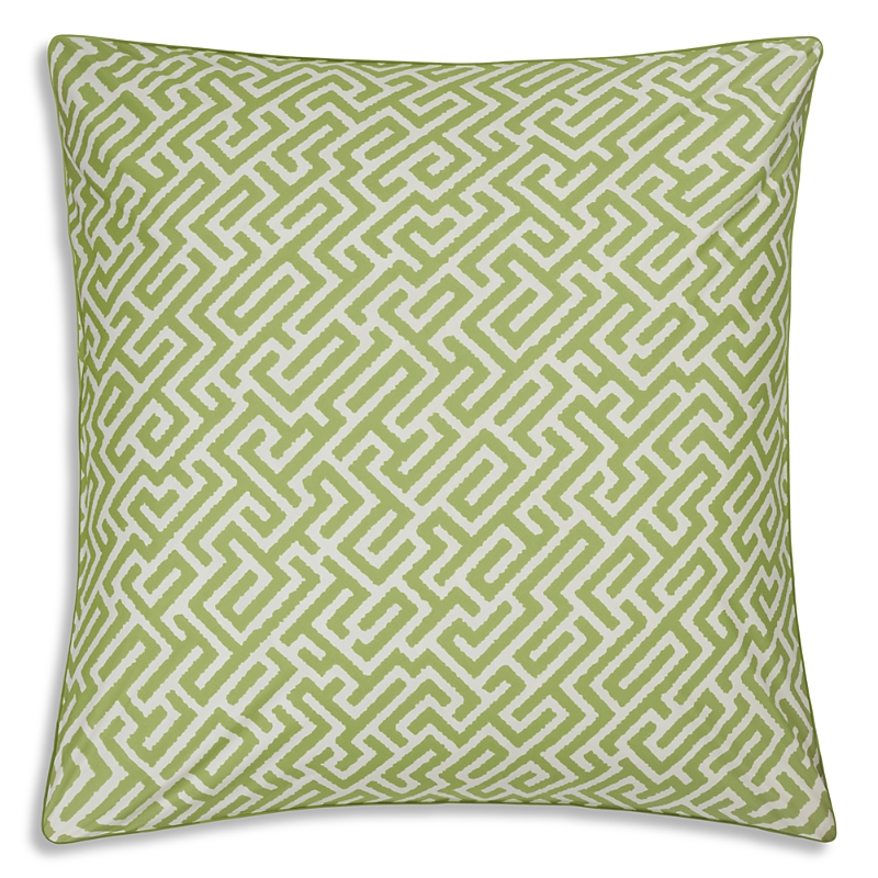 Matouk Gabriel Quilted Euro Sham In Green