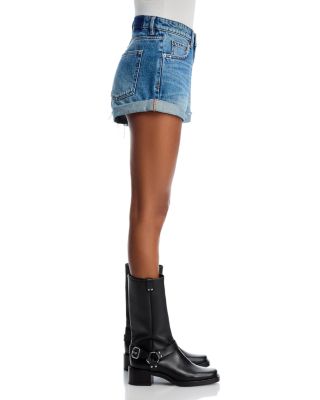 Texas Blue Studded Slouch Shorts