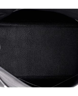  Kelly 28 Handbag Black Togo with Palladium Hardware