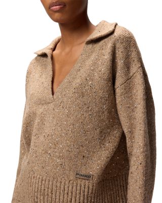 Nibani Jacquard Polo Sweater