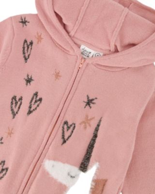 Girls' Hooded Knit Cardigan - Little Kid