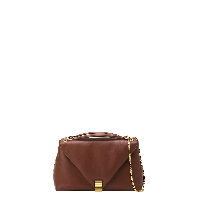 Lanvin Concerto Arpege Soft Leather Bag In Brown