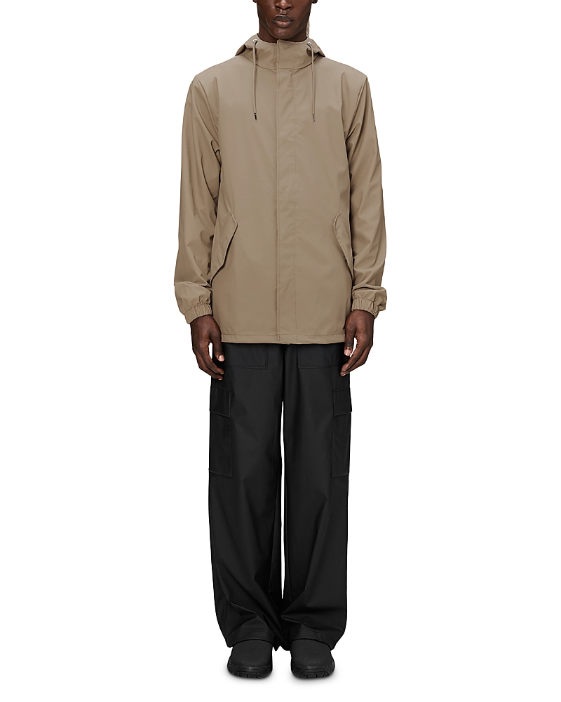 Rains Fishtail Hooded Rain Jacket In Neutral