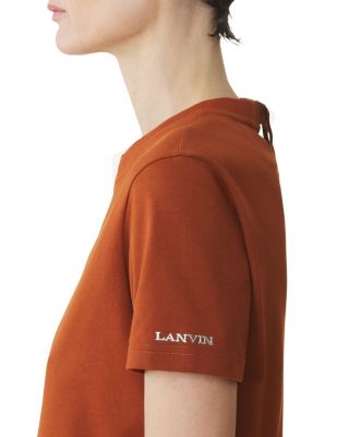  Cotton T-Shirt with Ribbon Detail