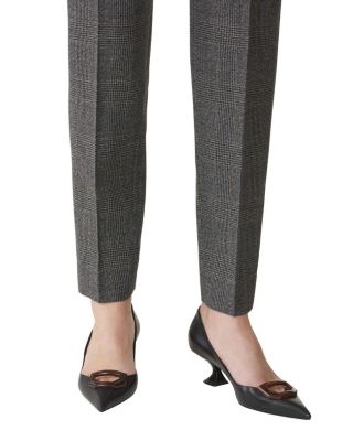  Women&#39;s Midnight Step Leather Pump With Buckle