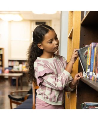 Girls' Recycled Cotton Ruffled Sweatshirt - Little Kid, Big Kid