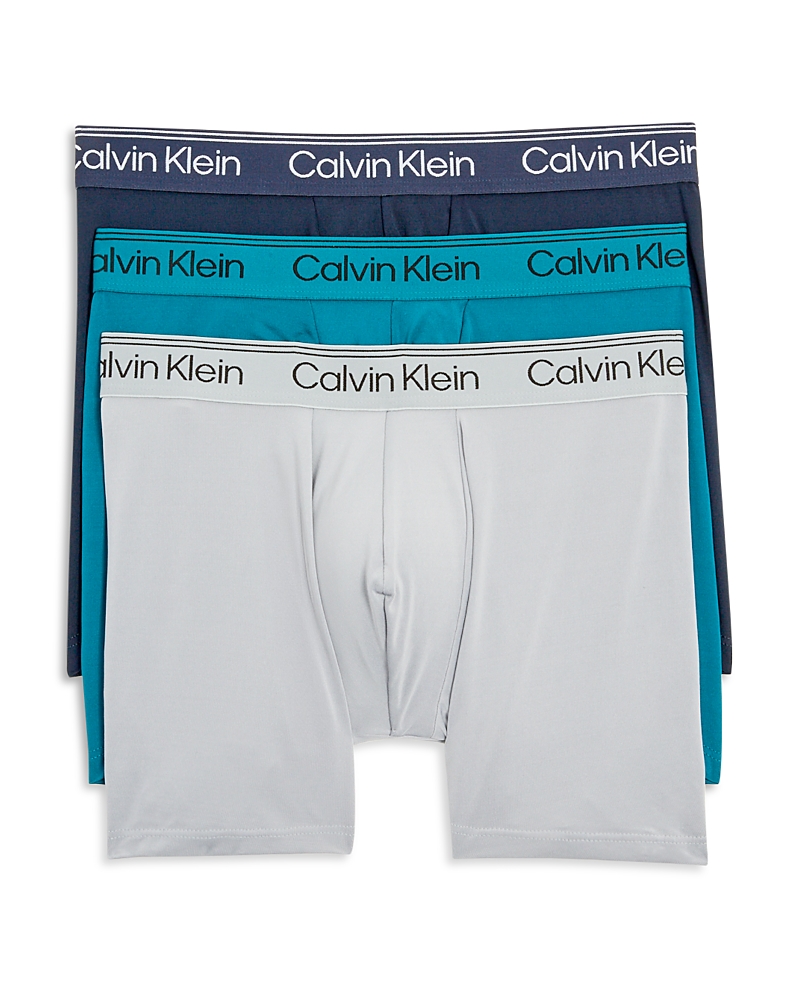 Calvin Klein Microfiber Stretch Boxer Briefs - 3 Pack In Multi