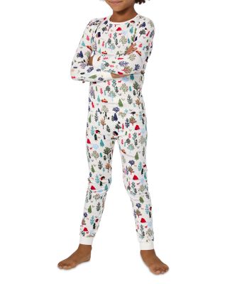 Unisex Printed Long Sleeved Pajama Set, Little Kid, Big Kid - Exclusive