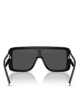 Rectangular Shield Sunglasses, 134mm