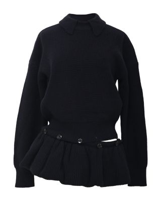 Detachable Peplum Sweater