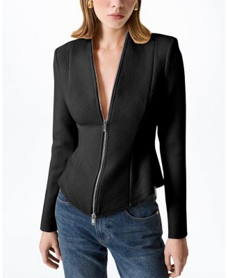  Zipper Detailed Blouse
