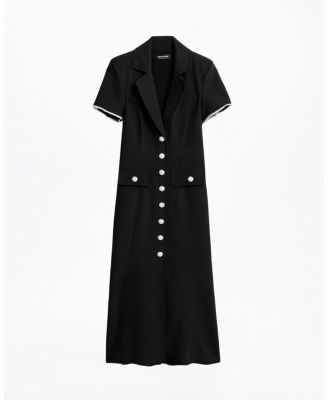 Floral Button Detailed Maxi Dress