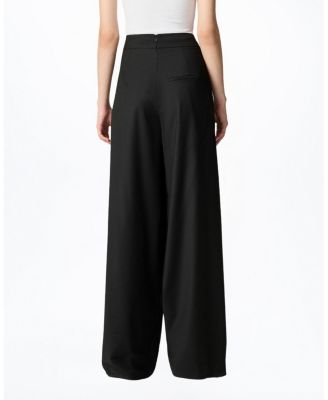  Double-Buckle High-Waist Pants