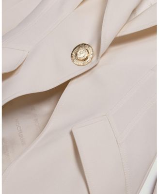 Gold Accent Padded Shoulder Jacket