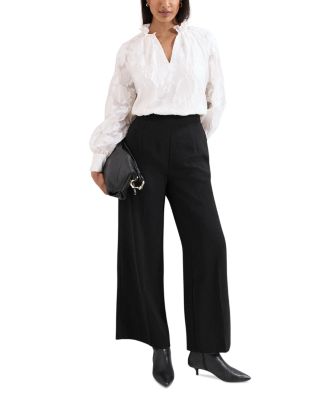 Amal Floral Textured Blouse