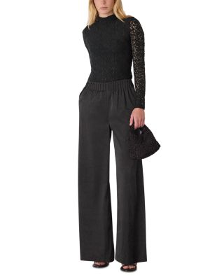 Lace Detail High Neck Top