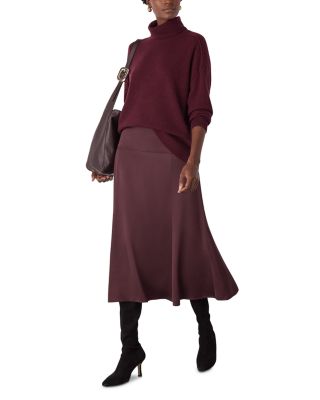 Cashmere Seam Roll Neck Knit Sweater