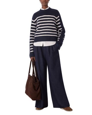 Wool Blend Round Neck Sweater